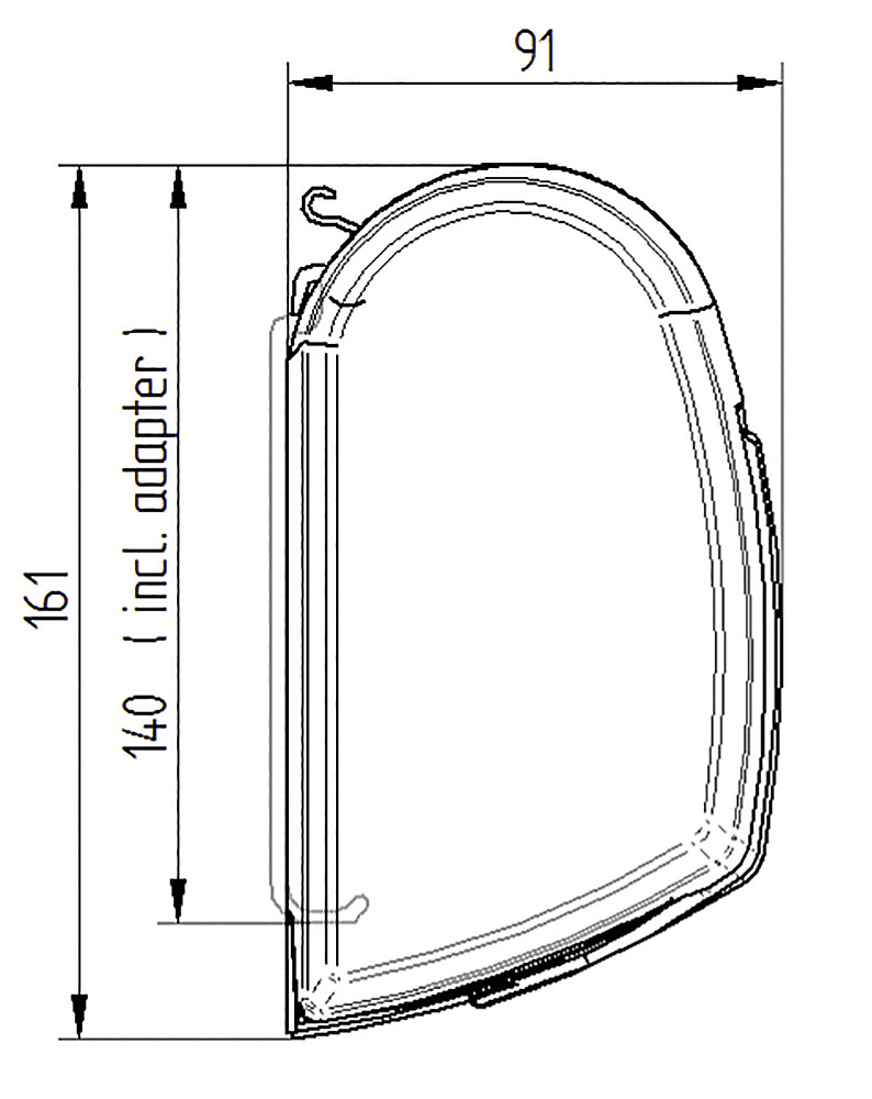 Thule Omnistor 5200 stříbrná, 350 cm, plachta Saphir modrá