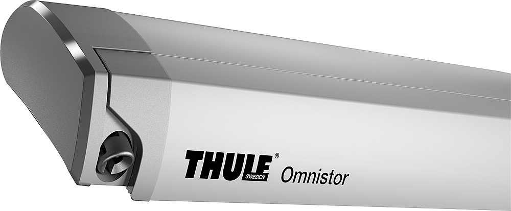 Thule Omnistor 9200 bílá, modrá plachta, 500 cm