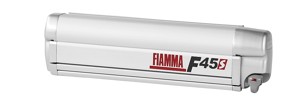 Fiammastore F45 S černá, plachta šedá Royal, 400 cm