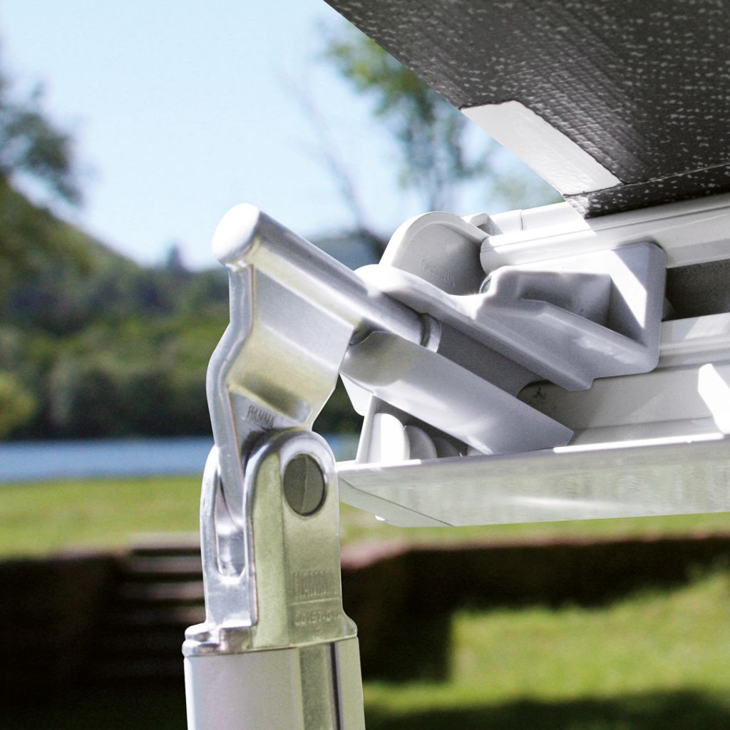 Fiammastore F45 S stříbrná, plachta modrá Royal, 425 cm