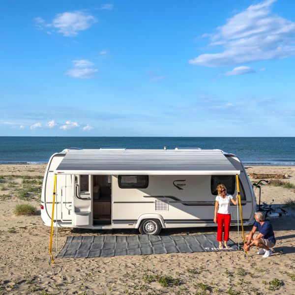 Fiammastore F80 S 400 černá, šedá plachta