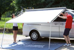 Fiamma F35 Pro, šedá, šedá plachta 253 x 225