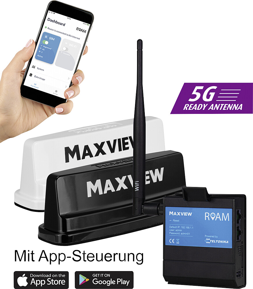 LTE/WiFi anténa a router Maxview Roam Campervan, antracit