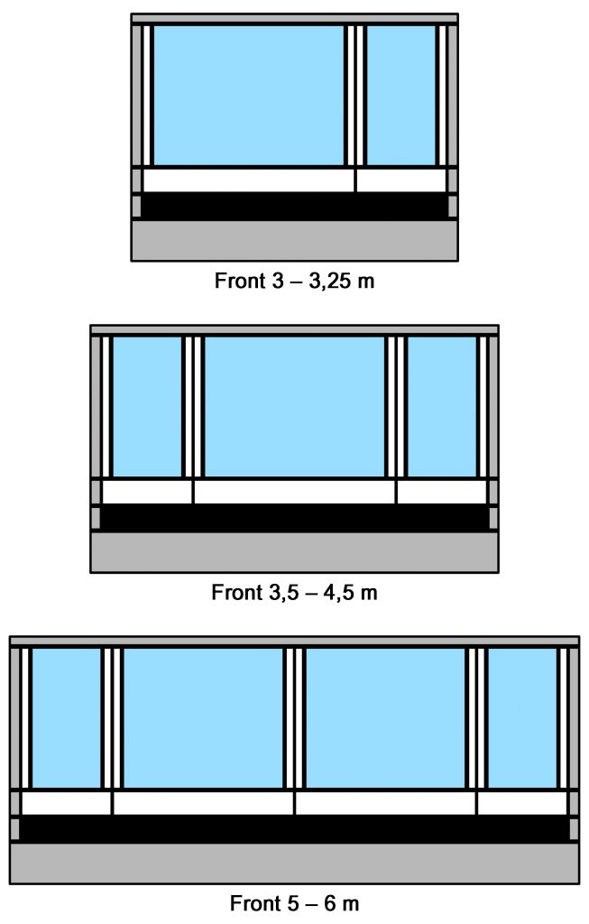 Čelní stěna Thule Residence G3, S/M/L/XL 550 cm