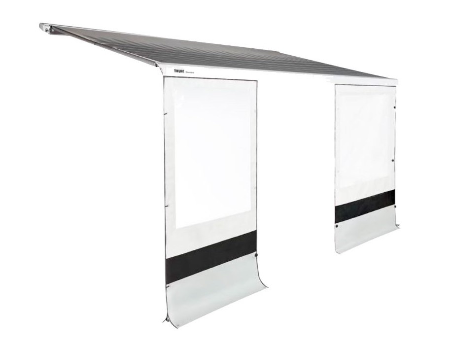 Sada čelních stěn markýzy Thule Rain Blocker 112+127 x 185 cm