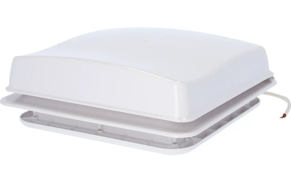Střešní okno s ventilátorem Berger Turbo Vent 28 x 28 cm, bílé