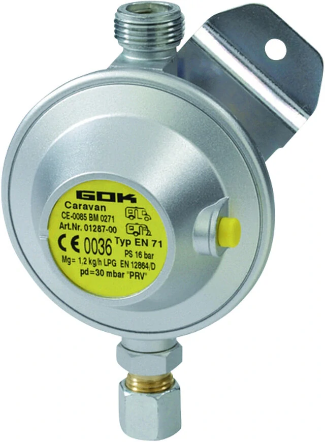 Nízkotlaký regulátor EN71, 30 mbar 1,2 kg/h, SRV 8 mm