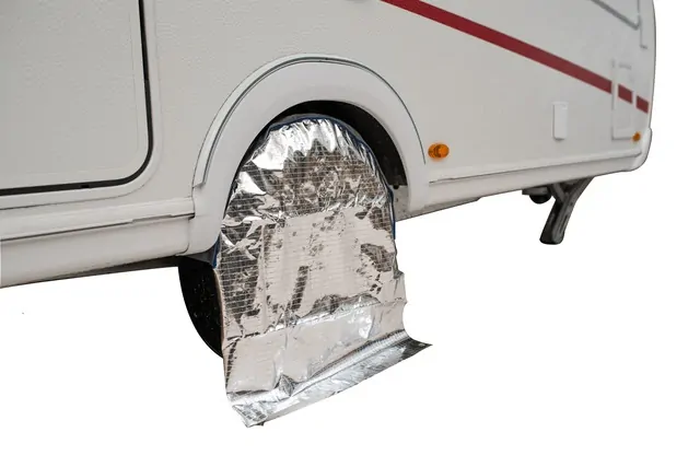 Kryt na pneumatiky reflexní, 1-náprava 17"