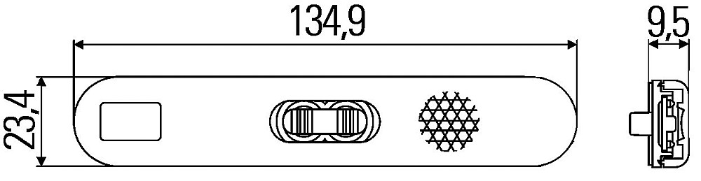 Boční poziční světlo Hella