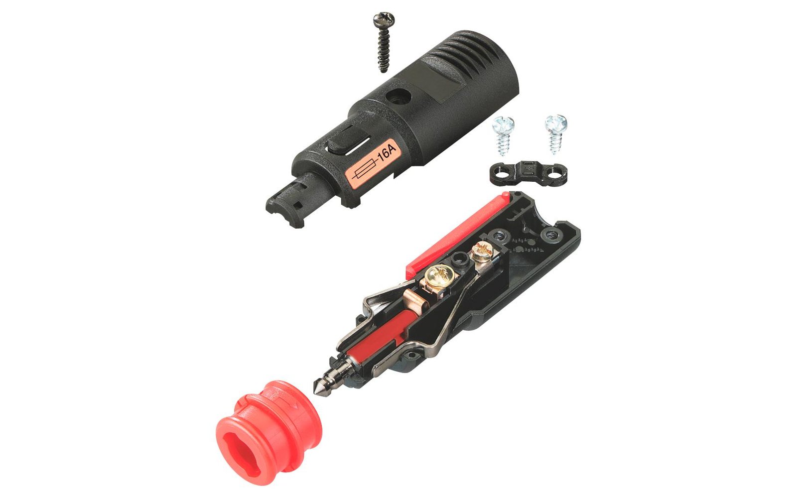 Zástrčka 12/24 V s pojistkou 16 A