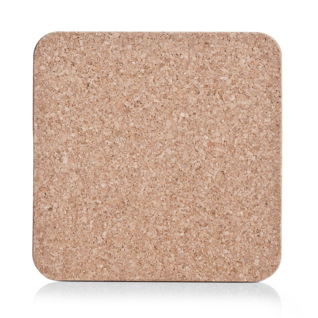 Korkové tácky 10x10 cm, 6 ks