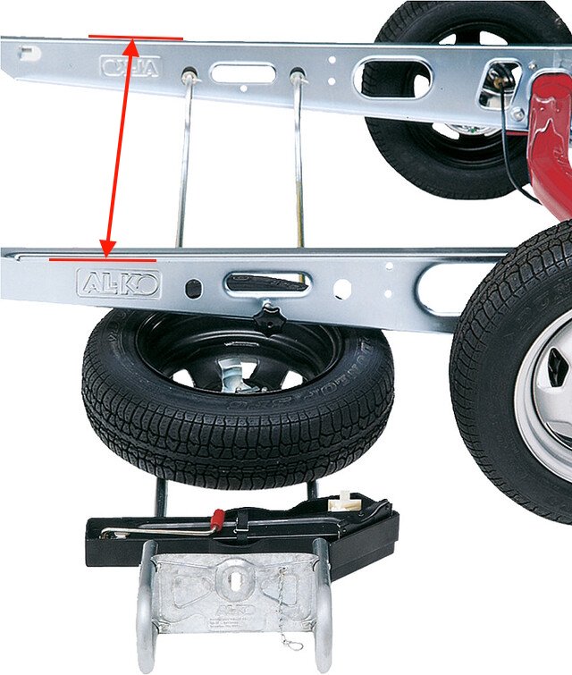 Držák rezervního kola AL-KO EH1/C, rám 1450-1850 mm