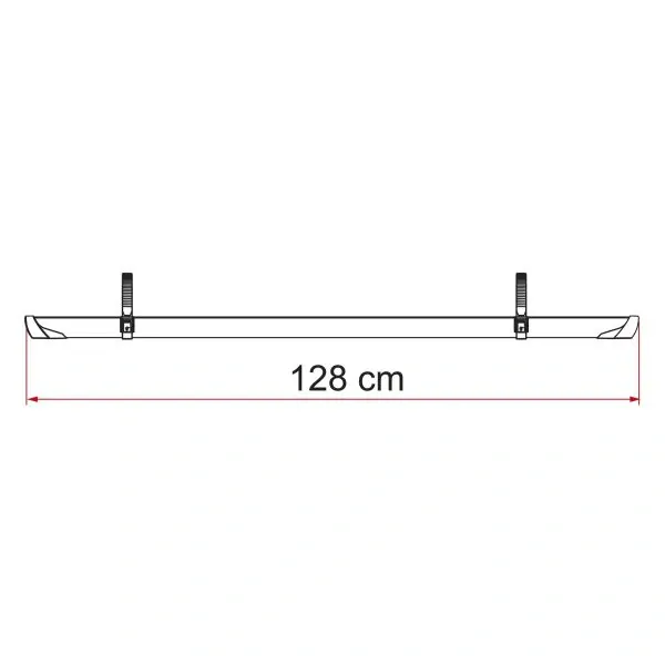 Kolejnice na nosič Fiamma Rail Plus, stříbrná