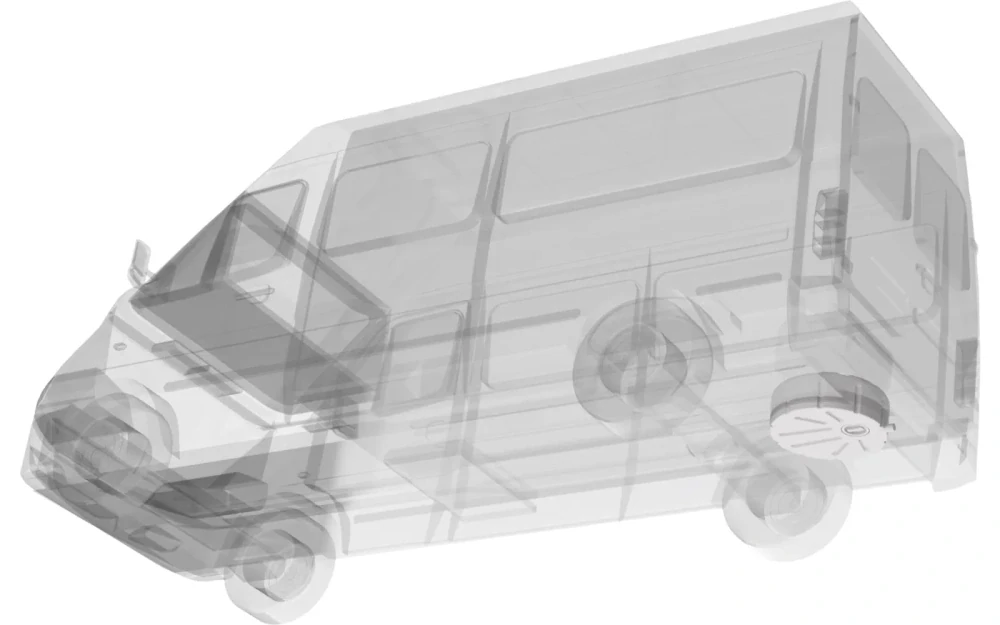 Kulatá nádrž Aplast 53 l, na místo rezervy