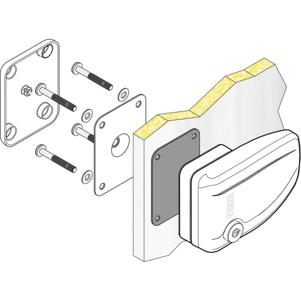 Bezpečnostní zámek Fiamma Safe Door 3 ks, bílá