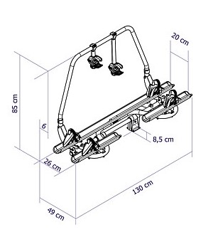 Thule Caravan Superb XT krátká verze, černá