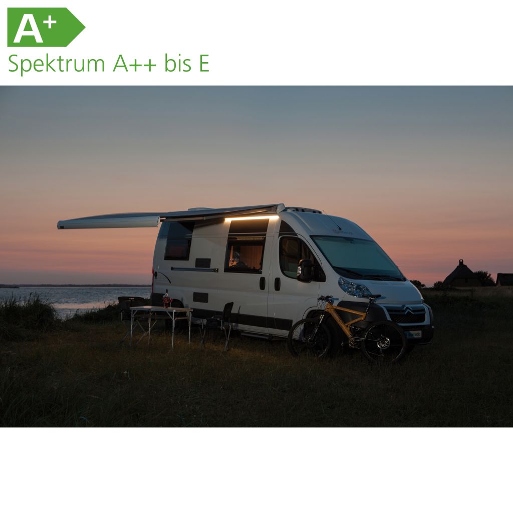 Boční okapová lišta LED RainTec RT 100 Ducato, bílá