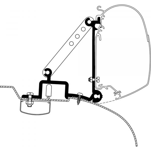 Adaptéry Thule pro Fiat Ducato, rok 1994 - 06/2006