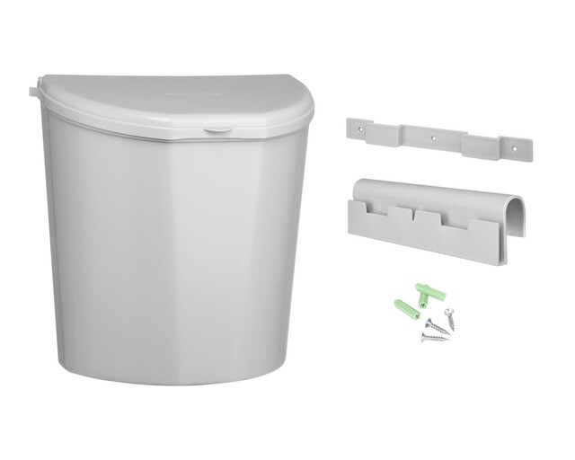 Odpadkový koš Pillar XL, šedá