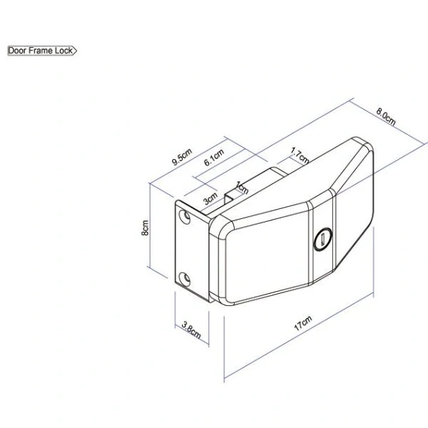 Zámek Thule Door Lock, rámový, sada 3 ks
