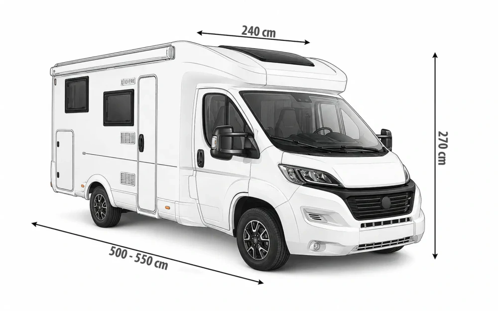 Ochranná plachta Berger StrongProtect Plus na obytná auta, 500-550 cm