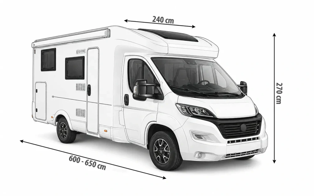 Ochranná plachta Berger StrongProtect Plus na obytná auta, 600-650 cm