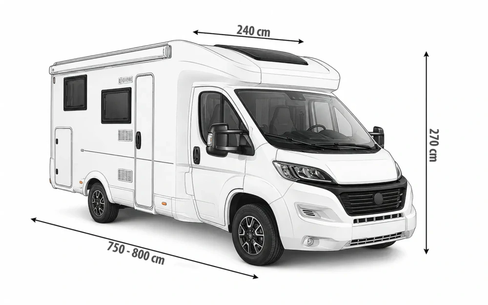Ochranná plachta Berger StrongProtect Plus na obytná auta, 750-800 cm
