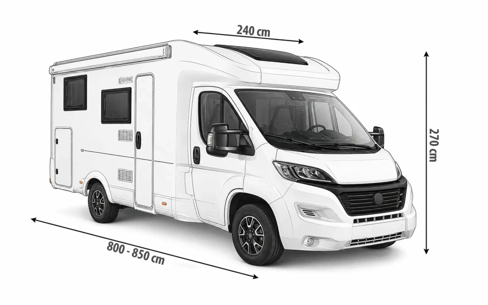 Ochranná plachta Berger StrongProtect Plus na obytná auta, 800-850 cm