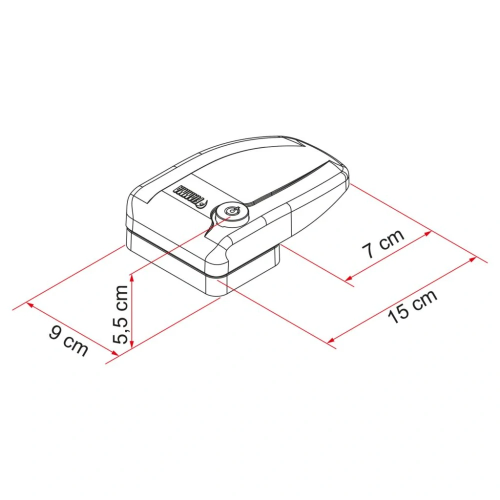 Bezpečnostní zámek Fiamma Safe Door Frame 3 ks, bílá