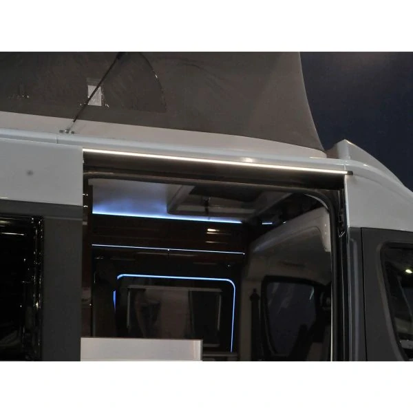 Boční okapová lišta H.A.B.A. s LED světlem pro Fiat Ducato