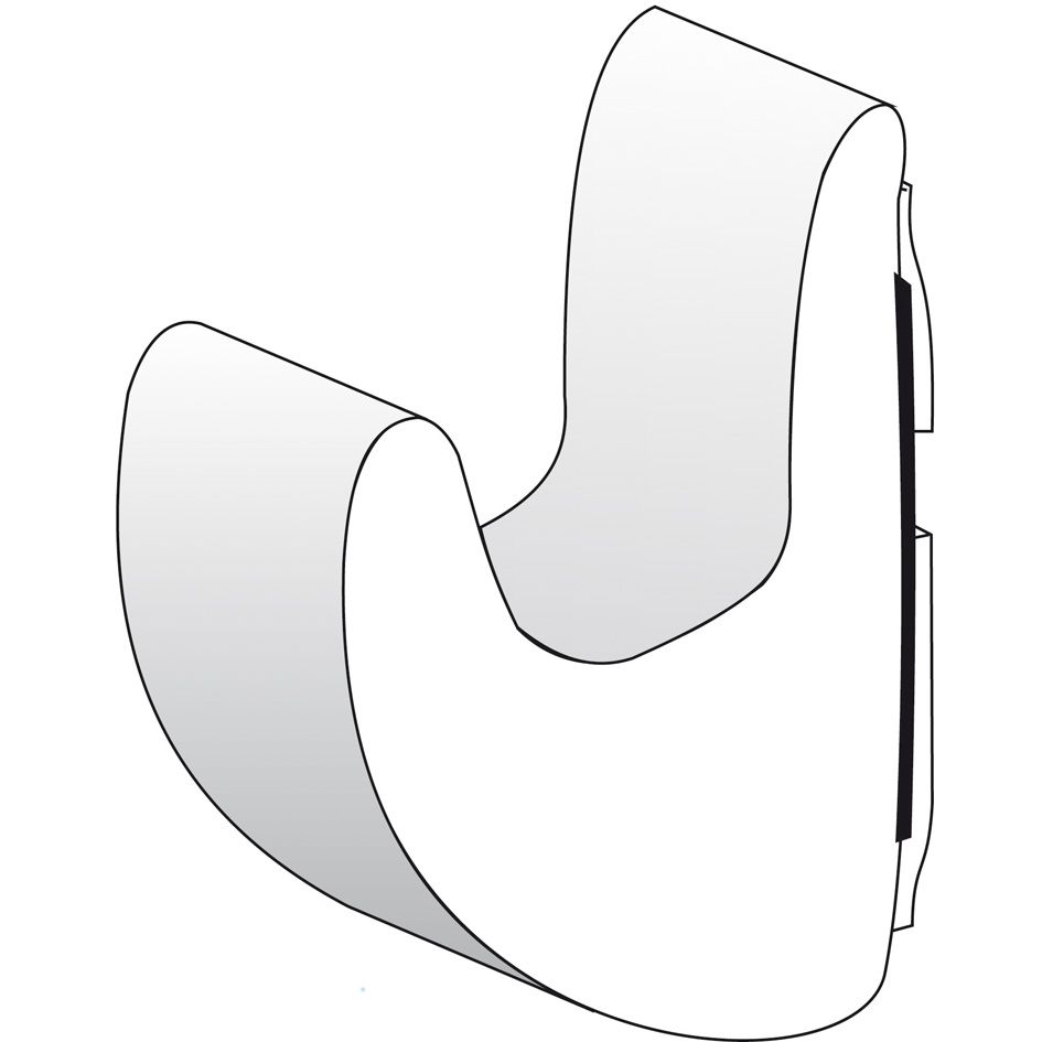 Okapová lišta Fiamma Drip Stop černá, 75 cm