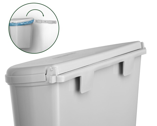 Odpadkový koš Pillar XL, šedá