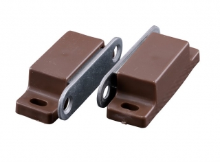 Nábytkový magnet, hnědá, 5 ks