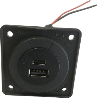 USB zásuvka Berker Integro USB-A/C, 12 V, antracit