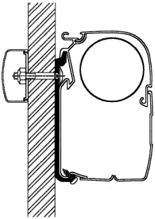 Sada plochých montážních adaptérů Thule Omnistor 5200 400 cm