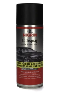 Lak ve spreji Nigrin 400 ml, černá matná