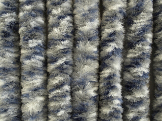Dveřní závěs ARISOL 100 x 205 cm bílá-stříbrná-antracit