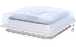 Střešní okno s ventilátorem Berger Turbo Vent 28 x 28 cm, čiré