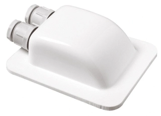 Střešní průchodka pro 2 kabely Solara DD2, bílá