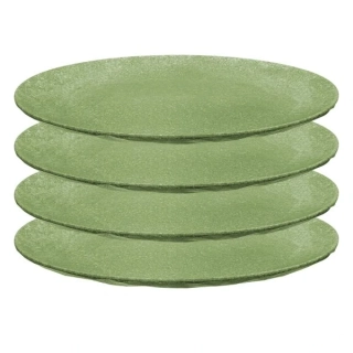 Sada mělkých talířů koziol Club, 4 ks zelená