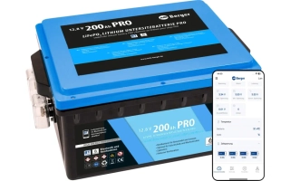 Podsedadlová LiFePO4 baterie Berger Lithium Pro 200 Ah 12V s Bluetooth a ohřevem