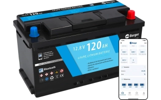 LiFePO4 baterie Berger Lithium Pro 120 Ah 12V s Bluetooth