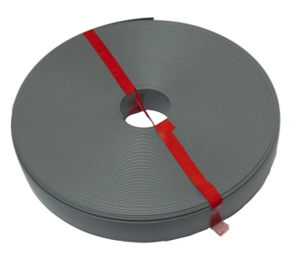 Krycí profil pro rám okna Polyplastic, 23 mm šedá, metráž