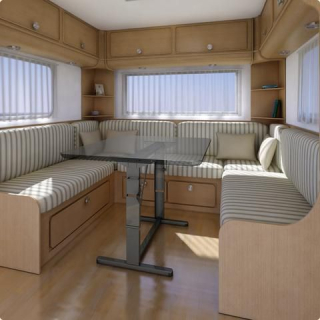 Rám stolu sklopný HTA 116/25 750 mm, hnědá