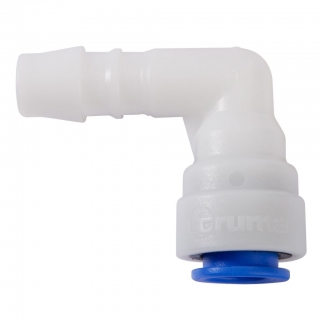 Úhlová přípojka bojleru JG 10/TB 10 mm, modrá