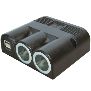 Zásuvka 2 x 12/24 V + USB