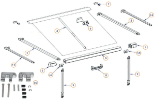 Rafter k markýze Thule Omnistor 1200