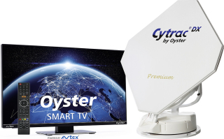 Satelitní systém Cytrac DX Premium + Oyster TV, 19" Smart TV, Single LNB